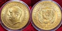 Dominikanische Republik 30 Pesos Gold Trujillo Regime -