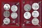 Kunstmedaillen Spanien ? Medaillensuite 10 Stück in 2 Plexiglas Holdern Salvador Dali die 10 Gebote Commendments 500 G Fine Silver Selten -