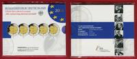 BRD 5 x 2 Euro Gedenkmünzen 100. Geburtstag Helmut Schmidt PP -