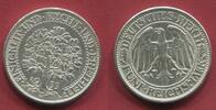 Weimarer Republik Deutsches Reich Germany 5 Mark Silber Eichbaum Kursmünze Oak Tree Circulation Coin Key Date Rare -