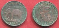 Ceylon Sri Lanka 2 Stuiver George III. Elefant Elephant -