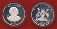 Uganda 1000 Shillings Silber Albert Einstein -