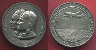 Medaille Weimarer Republik Medaille Bremen Weltflug Medaille Auf den ersten Ost-West Ozeanflug der Bremen 1928 -