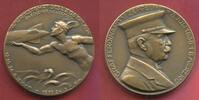 Deutschland Weimarer Republik Germany Bronzemedaille 1924 Graf Zeppelin LZ 126 Amerikafahrt Reparationsluftschiff uncirculated matte