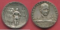 Silbermedaille 1923 Weimarer Republik Karl Goetz Medaille Albert Leo Schlageter Hinrichtung 26. Mai 1923 Bayer Hauptmünzamt Feinsilber vz-prfr. m...