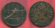 Austria Österreich Bronzemedaille o.J. 1913 Auf die Österreichische Luftflotte For the Austrian Airforce Unc toned matte