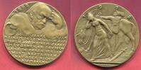 Deutschland Karl Goetz Bronzemedaille 20 Jahre Tod von Bismarck Satirische Medaille Krone am Boden Weinende Germania -
