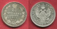 Russland Russia 25 Kopeken Nikolaus I 1825 - 1855 -