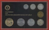 DDR Kursmünzensatz KMS 1 Pfennig bis 5 Mark Frauenkirche -