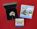 Australien 1 Dollar Silbermünze - 1 oz Silver Coin OVP Australian Map Shaped Coin - Wedge-tailed Eagle - Keilschwanzadler -