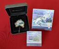 Australien 1 Dollar Silbermünze - 1 oz Silver Coin OVP Australian Map Shaped Coin - Great White Shark - Weißer Hai -