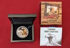 Tuvalu 1 Dollar Silbermünze - 1 oz Silver Proof Coin Endangered Series - Tasmanian Wedge-Tailed Eagle - Keilschwanzadler -