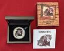 Tuvalu 1 Dollar Silbermünze - 1 oz Silver Proof Coin 2013 Endangered Series - Tasmanian Devil - Tasmanischer Teufel Proof colorated with original...