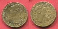 Frankreich France 2 Sols Louis XVI. Roi Des Francois I touches Hair, A with Dot -