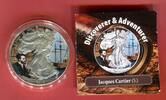 USA 1 Dollar Silbermünze - Silver Eagle - 1 oz Discoverer & Adventurer Serie - Jacques Cartier -