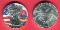 USA 1 Dollar Silbermünze - Silver Eagle - 1 oz Colorierte Liberty - Southernmost Point Keywest -