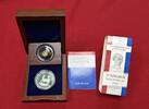 Gabun 1000 Francs + 3000 Francs CFA Set Gold und Silber Springbok Dedication Set, gewidmet Lady Diana -