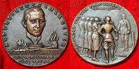 Weimarer Republik Karl Goetz Medaille Große Bronzemedaille Albert Leo Schlageter Hinrichtung 26. Mai 1923 Sehr selten 60 mm Mit Randpunze -