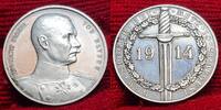 Kaiserreich 1. Weltkrieg Silbermedaille Rupprecht Kronprinz von Bayern -