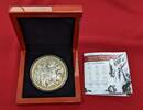 Niue Islands 8 Dollar Silbermünze vergoldet The Great Race - A Story of the Lunar Animals - 5oz Silver Proof Coin -