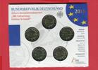 BRD 5 x 2 Euro Gedenkmünzen 100. Geburtstag Helmut Schmidt Normalausgabe bankfrisch -
