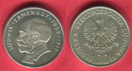 Polen, Poland, Polska 100 Zloty 120. Geburtstag von Ludwik Zamenhof 1859-1917 -