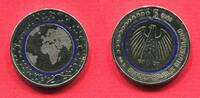 Deutschland 5 Euro 2016 D Planet Erde mit blauem Polymerrring Uncirculated