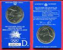 USA 1 Dollar Silbermünze Olympische Spiele Los Angeles - Diskuswerfer -