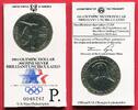 USA 1 Dollar Silbermünze Olympische Spiele Los Angeles - Diskuswerfer -