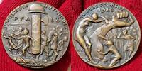 Germany Deutschland Karl Götz Medaille Bronze Gussmedaille 1920 Gessler Hut Besetzung der Pfalz Satirische Medaille Mit K Goetz Randpunze Almost ...