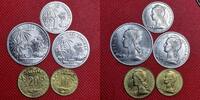 Komoren Archipel des Comores Essai Proben Pattern Set 1 - 20 Francs 5 Coins 1964 Monnaie de Paris Satz fünf Münzen 3 x Aluminium, 2 x Alu/Bro. Un...