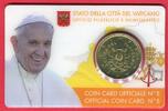 Vatikan 50 Cents Kursmünze 2017 Papst Franziskus - Coincard No. 8 unc. coincard