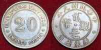 China Kwang Tung Province 20 Cents Provinz Guangdong -