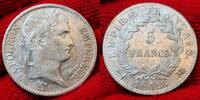Frankreich Frankreich 5 Francs Napolen Empereur Toulouse Mint Better Mintmark Mintage only 612.000 -