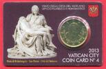 Vatikan 50 Eurocent Coincard No. 4 - Papst Benedikt XVI -