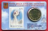 Vatikan 50 Cent Coincard Nr. 1 - Papst Benedikt XVI -