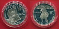 USA 1 Dollar Silbermünze 500 Jahre Entdeckung Amerika's, Kolumbus -