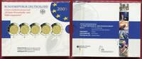 BRD 5 x 2 Euro Gedenkmünzenset 10 Jahre Wirtschafts- und Währungsunion -