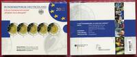 BRD 5 x 2 Euro Gedenkmünzenset 10 Jahre Euro-Bargeld -