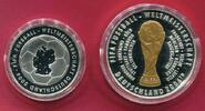 Deutschland 10 Euro Silbermünze & Silbermedaille FIFA Fußball-Weltmeisterschaft 2006 (inkl. 24-Karat Goldveredelung) -
