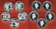 Tuvalu 5 x 1 Dollar Farbmünzen Heroes & Villains Helden und Schurken -