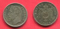 Frankreich France 1 Franc Napoleon III. Strassbourg -