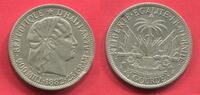 Haiti 1 Gourde 1882 LAFORESTERIE AU Edgebump min cleaned