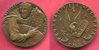 Germany Deutschland Karl Goetz Medaille Bronzemedaille Bronze Cast Guß Satirische Medaille President Woodrow Wilson presents his Peace Terms -