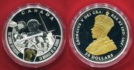 Kanada 20 Dollars Silbermünze teilvergoldet 2016 1.Weltkrieg - The Somme Offensive - Battlefront Serie proof in capsule w. certificate, box, cart...