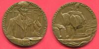 Germany Deutschland Karl Goetz Medaille Bronzemedaille Bronze Cast Guß Satirische Medaille President Woodrow Wilson Englischer Postraub -