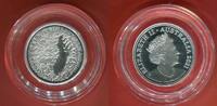 Australien 1 Dollar Silbermünze - 1 oz Silber 2021 Footprints in Time - Mungo National Park Proof with box, carton & coa
