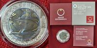 Österreich Austria 25 Euro Niobium 2021 Niob Mobilität der Zukunft Bimetall Bicolor Smart Mobility UNC box COA