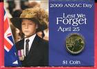 Australien 1 Dollar ANZAC Day - Lest we Forget -
