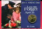 Australien 1 Dollar ANZAC Day - Lest we Forget -